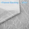 Grey Vinyl Tablecloth with Flannel Backed flannel backed round vinyl tablecloths