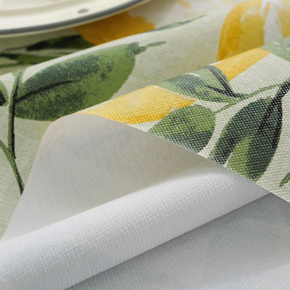 Lemon Waterproof Tablecloth – Vibrant and Easy to Clean Table Protection
