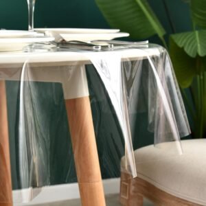 round transparent table protector