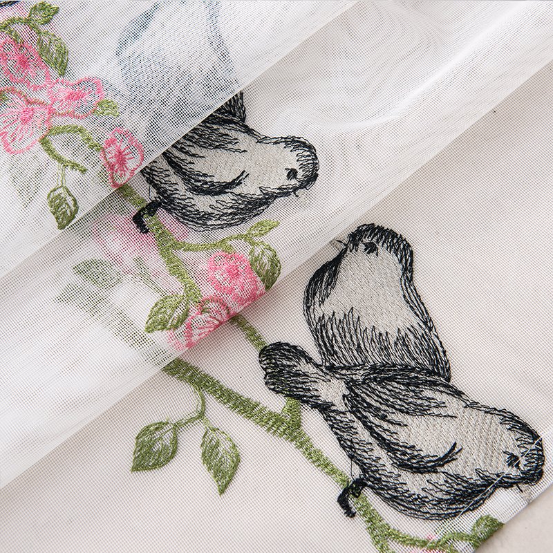Bird Curtain | Nature-Inspired Window Curtains with Bird Patterns