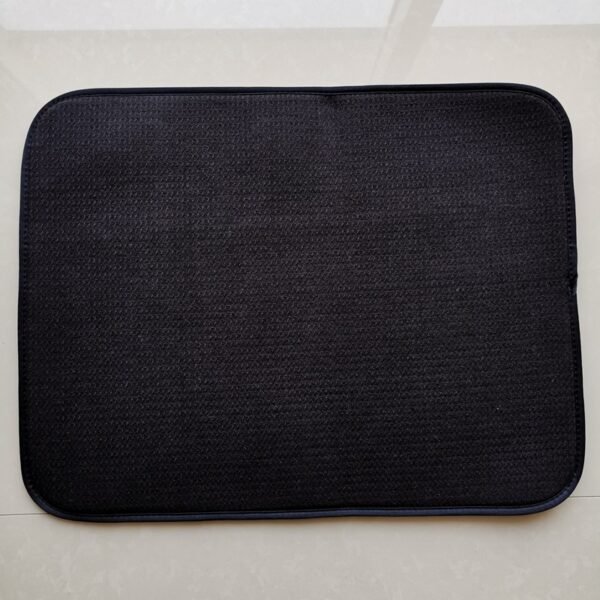 Aqua Blue Pineapple Grid Foam-Core Dish Drying Mat