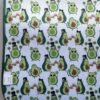 Avocado Print Foam-Core Dish Drying Mat – Absorbent Cushioned Kitchen Counter Mat