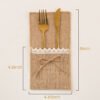 Wholesale Custom Burlap Silverware Holders