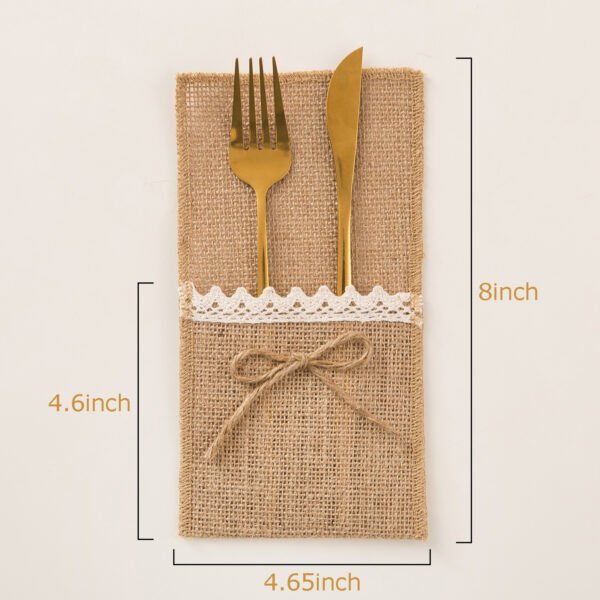 Wholesale Custom Burlap Silverware Holders
