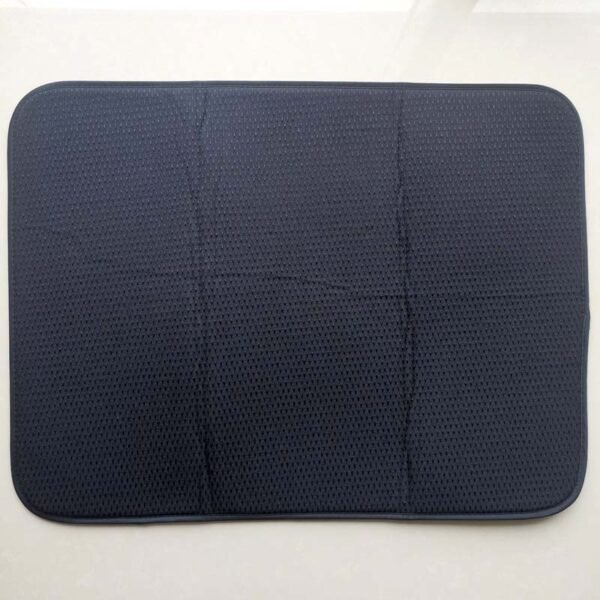 Black Diamond Pattern Foam-Core Dish Drying Mat – Modern Absorbent Pad