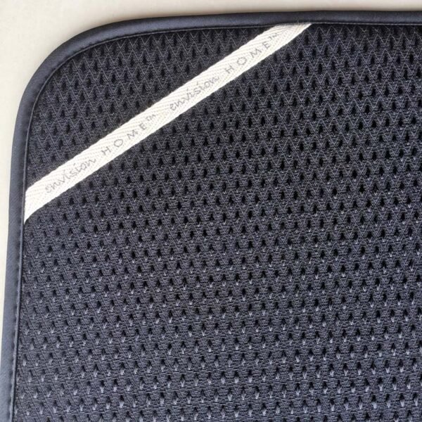 Black Diamond Pattern Foam-Core Dish Drying Mat – Modern Absorbent Pad