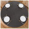 Black Marble Elastic Table Cover (2) Black Elastic PVC Table Cover