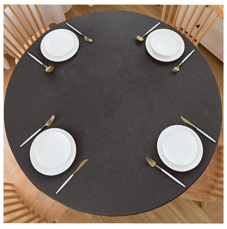 Black Elastic PVC Table Cover