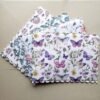 Blue Rabbit & Botanical Foam-Core Dish Drying Mat