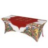 Bohemian mandala elastic polyester table cover – waterproof fitted tablecloth