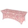 Bohemian mandala elastic polyester table cover – waterproof fitted tablecloth