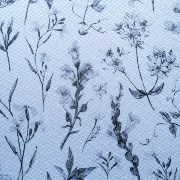Botanical Printed Foam-Core Dish Drying Mat – Plant Pattern Absorbent Pad