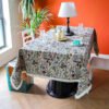 Oil Painting Style Cotton Blend Tablecloth