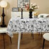 Custom Logo Botanical Tablecloth - 65% Cotton 35% Polyester Bulk Order