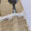 Burlap Lace Silverware Holder for Wedding Table Decor - 11x21cm