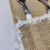 Burlap Lace Silverware Holder 11x21cm for Table Decor