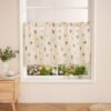 Cactus Embroidery Linen Café Curtain (6) cactus embroidery linen café curtain rustic farmhouse kitchen valance