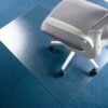 transparent 2.3mm PET chair mat for low pile carpet, 91.5x122cm