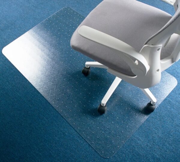 transparent 2.3mm PET chair mat for low pile carpet, 91.5x122cm