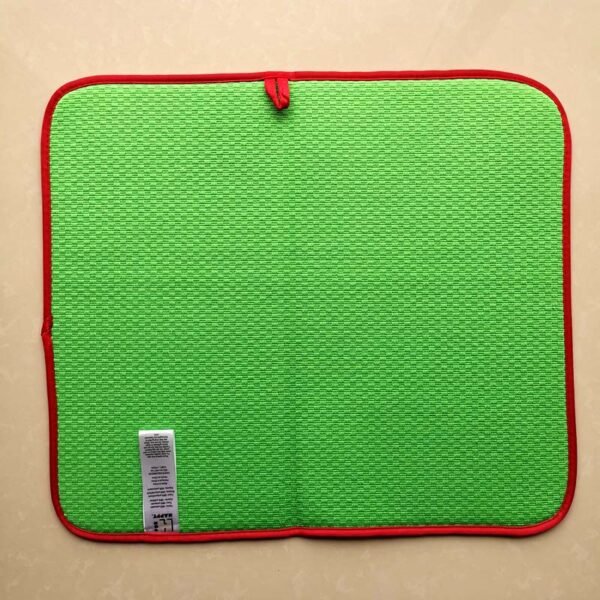 Colorful Star Foam-Core Dish Drying Mat – Decorative Absorbent Kitchen Pad
