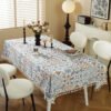 Blue & White Mediterranean Tablecloth