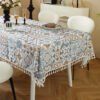 Blue & White Mediterranean Tablecloth