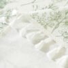 Bulk White Base Green Botanical Tablecloth - 60x84inch for Spas