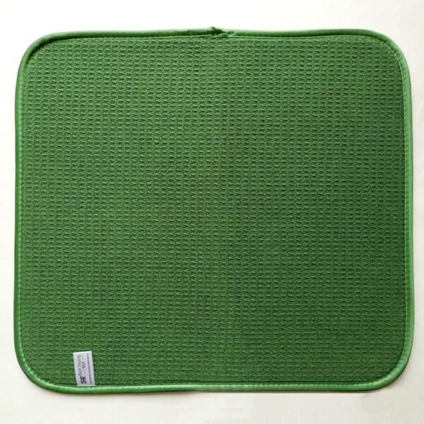 Dark Green Gift Car Foam-Core Dish Drying Mat – Wholesale (2) Dark Green Gift Car Foam-Core Dish Drying Mat – Holiday Absorbent Kitchen Pad