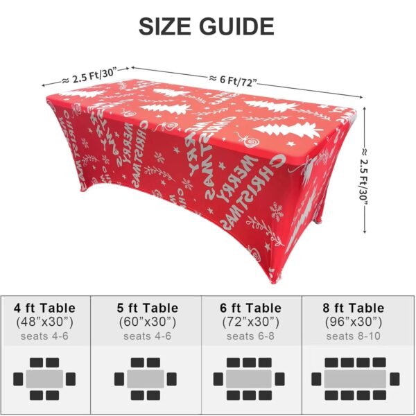 Elastic polyester table cover (2) Elastic polyester table cover with colorful party balloon print – waterproof fitted tablecloth
