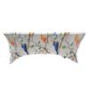Elastic polyester table cover (3) Leaf print polyester elastic table cover – waterproof fitted tablecloth for weddings and hotels