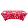 Elastic polyester table cover (5) Elastic polyester table cover with colorful party balloon print – waterproof fitted tablecloth