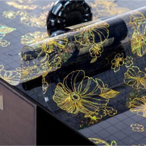 European style embossed soft PVC waterproof table mat
