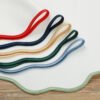 French Linen Placemats with Contrasting Edge