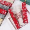 Elegant festive linen table runner – waterproof, reusable holiday table decoration