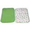 Green Printed Foam-Core Dish Drying Mat – Cushioned Absorbent Kitchen Pad
