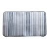Grey Striped Oversized Foam-Core Dish Drying Mat – Absorbent Large Kitchen Pad