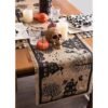 Halloween Burlap Jute Table Runner (1) Halloween burlap jute table runner 14x74inch