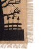 Halloween Burlap Jute Table Runner (4) Halloween Burlap Jute Table Runner