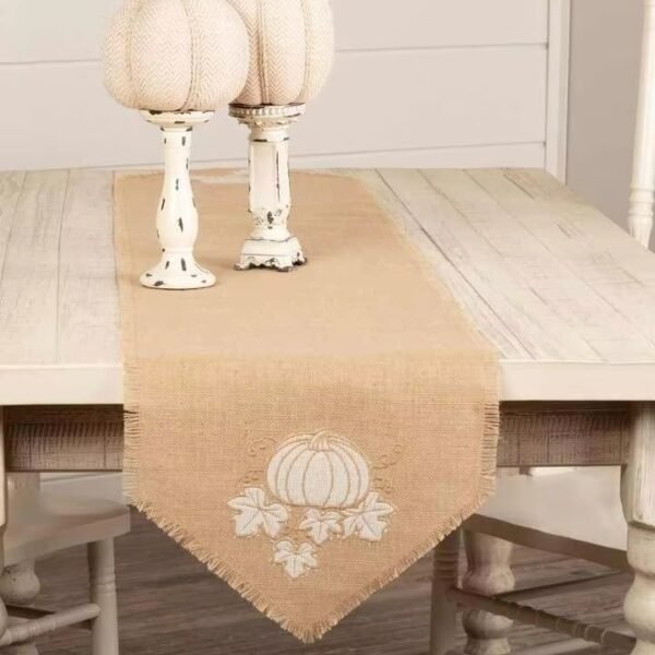 Thanksgiving Burlap Table Runner