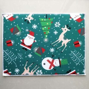 Holiday Printed Dish Drying Mat – Christmas & Halloween Festive Pad