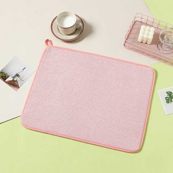 Honeycomb Microfiber Kitchen Drying Mat – Absorbent Counter Pad