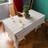 Indiana Style Cotton Blend Tablecloth - Fringe Trim