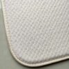 Ivory Double-Sided Foam-Core Dish Drying Mat – Reversible Absorbent Pad