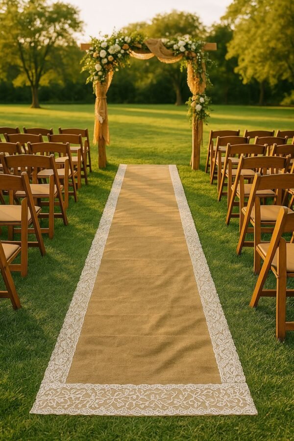 Jute Lace Carpet for Wedding & Events (4) natural-jute-event-carpet-for-ceremony