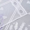 Lavender Print Polyester Café Curtain (2) lavender print polyester café curtain floral rustic farmhouse kitchen valance