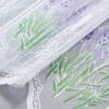 Lavender Print Polyester Café Curtain (6) lavender print polyester café curtain floral rustic farmhouse kitchen valance
