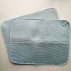 Light Blue Grid Foam-Core Dish Drying Mat – Wholesale (3) Light Blue Grid Foam-Core Dish Drying Mat – Absorbent Cushioned Counter Pad