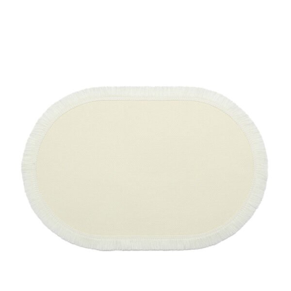 Linen Fringe Woven Placemats (4) Linen Fringe Woven Placemats