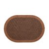 Linen Fringe Woven Placemats (7) Linen fringe woven placemats in coffee, off-white, and pink
