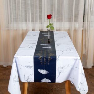 pattern waterproof PVC tablecloth in multiple sizes